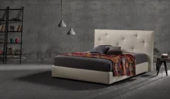 Camera da letto Letto matrimoniale mod. raul in promo-sconto del 50% Excò in ecopelle a prezzo ribassato