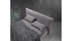 Camera da letto Letto matrimoniale mod.sax rivestito in ecopelle in promo-sconto del 50% Excò OFFERTA OUTLET