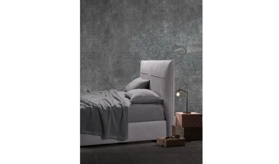 Camera da letto Letto matrimoniale mod.sax rivestito in ecopelle in promo-sconto del 50% Excò OFFERTA OUTLET