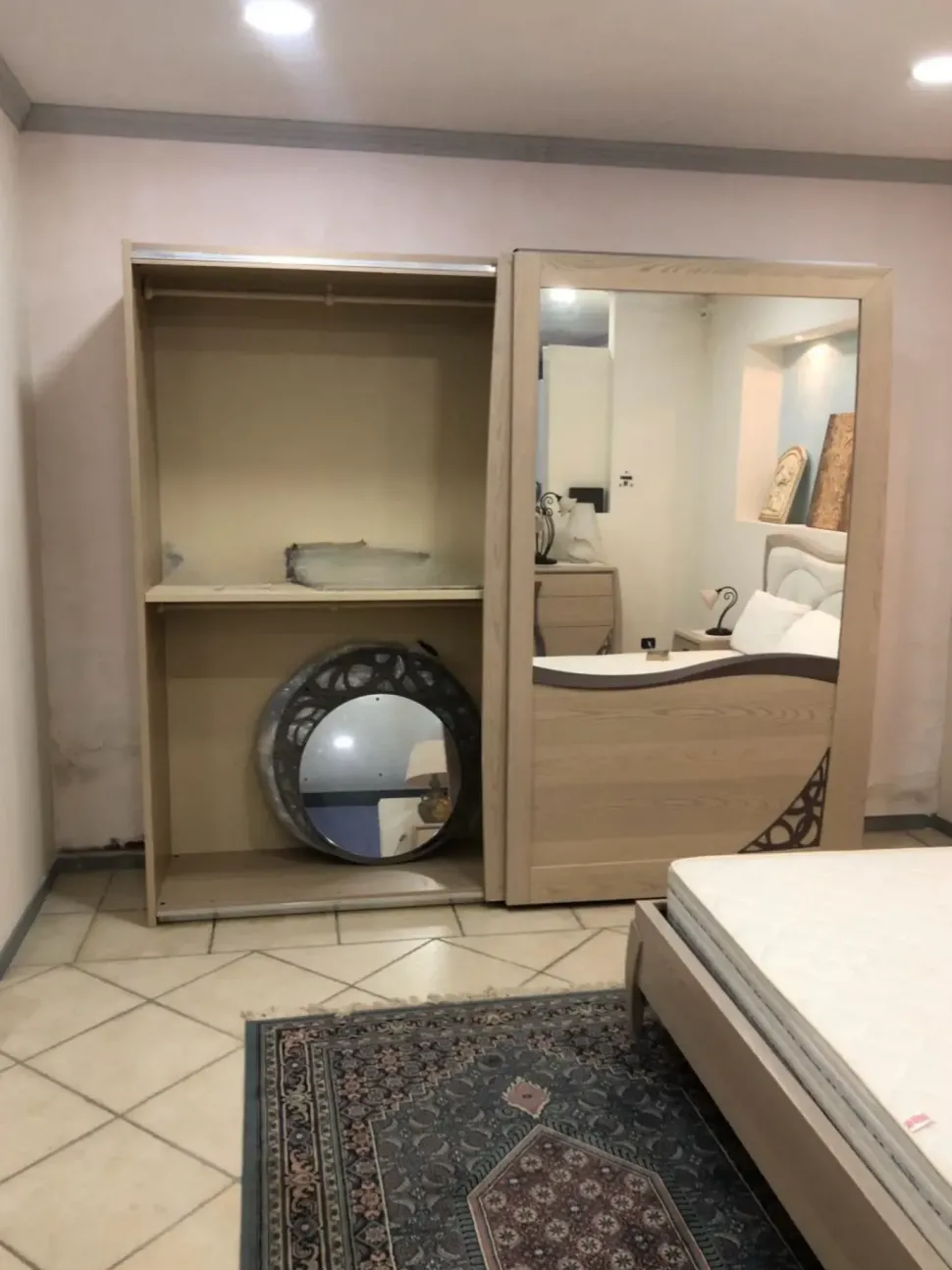 Camera da letto Luna Artigianale in legno a prezzo Outlet