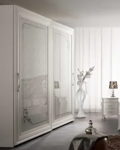 Camera da letto Md work Camera completa luxury frassino bianco  a prezzo scontato in legno