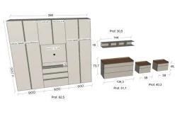 Camera da letto Modula Tomasella a un prezzo vantaggioso