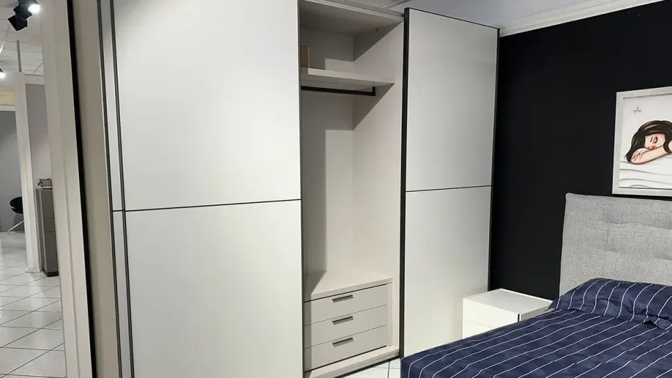 Camera da letto Mood La casa moderna in laccato opaco in Offerta Outlet