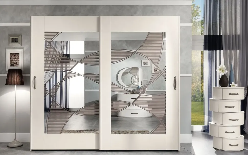 Camera da letto Movida 01 Mobilpiu in legno in Offerta Outlet