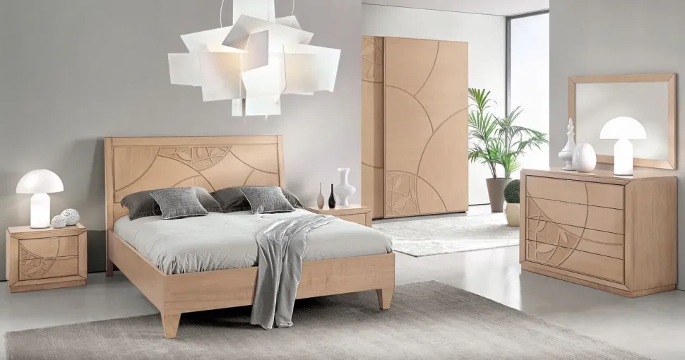 Camera da letto Nicole Mobilificio bellutti in legno in Offerta Outlet