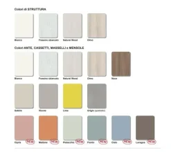 Camera da letto Night 107  Mottes selection in laminato in Offerta Outlet