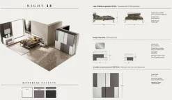 Camera da letto Night 13 power Zg mobili in laminato a prezzo Outlet