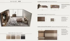 Camera da letto Night 03 power Zg mobili in laminato a prezzo scontato