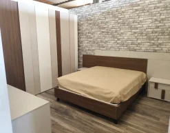 Camera da letto Nuvola Giessegi in laminato a prezzo Outlet