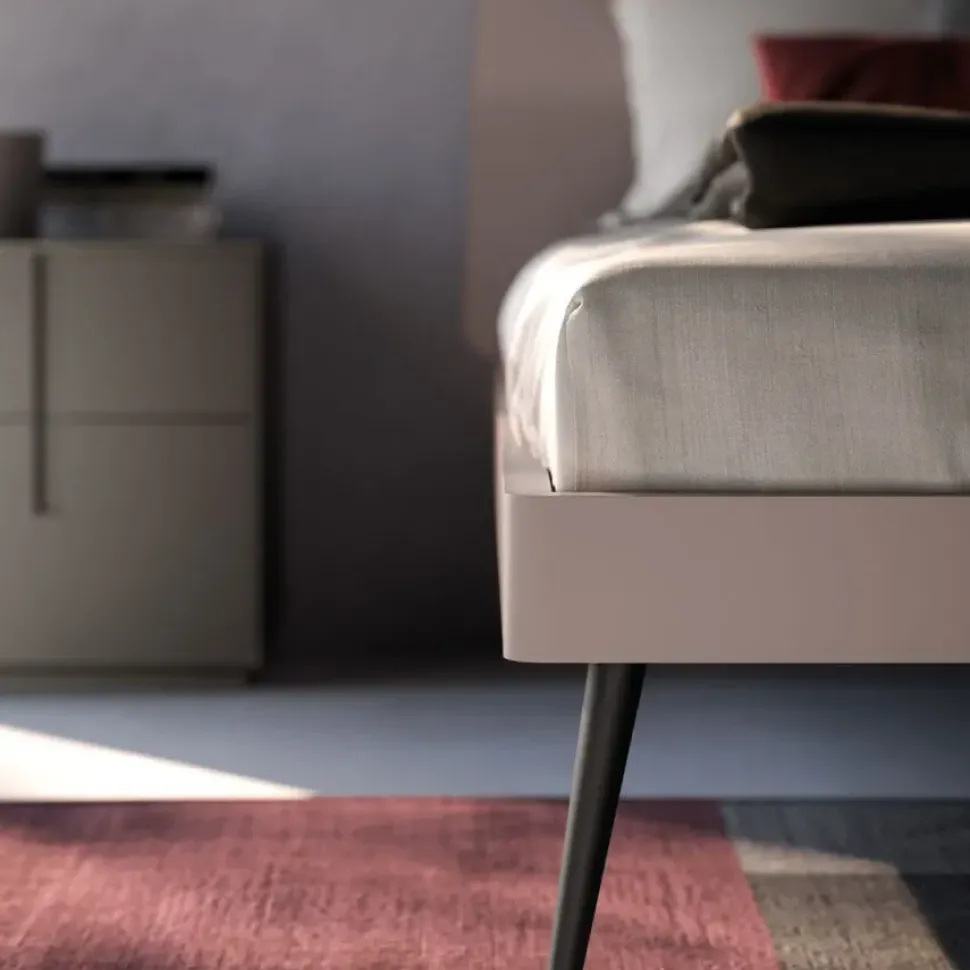 Camera da letto Ofelia compongo night 17 Orme in laccato opaco a prezzo ribassato