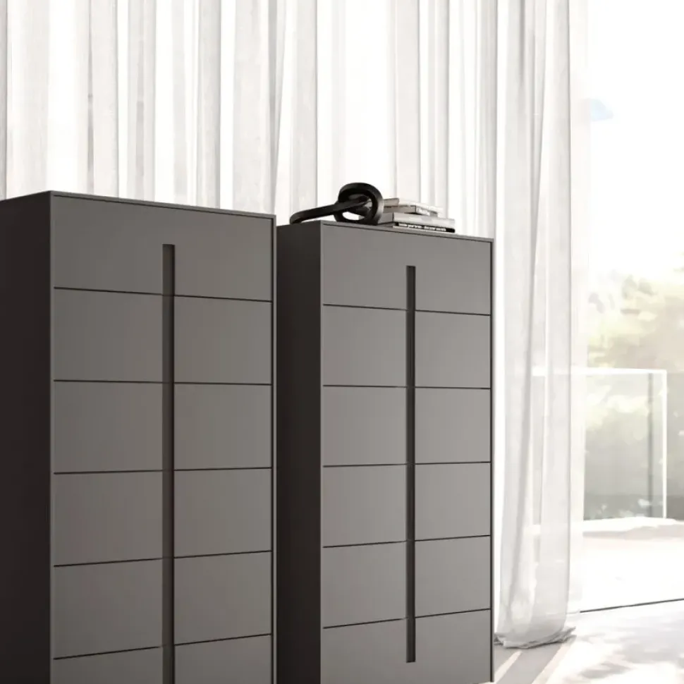 Camera da letto Ofelia compongo night 17 Orme in laccato opaco a prezzo ribassato