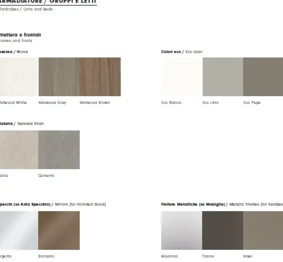 Camera da letto Paco Santalucia in laminato a prezzo scontato