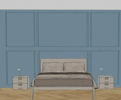 Camera da letto Pianca spillo spazio e battente Pianca in laccato opaco a prezzo Outlet