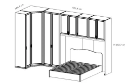 Camera da letto Roma a ponte Colombini casa in legno in Offerta Outlet