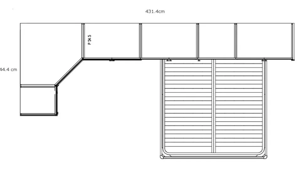 Camera da letto Roma a ponte Colombini casa in legno in Offerta Outlet