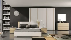 Camera da letto Silver 11 Collezione esclusiva in laccato opaco scontata