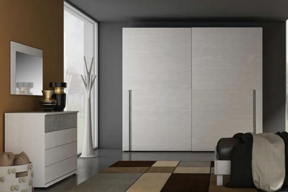Camera da letto Silver 12 Collezione esclusiva in laminato a prezzo Outlet