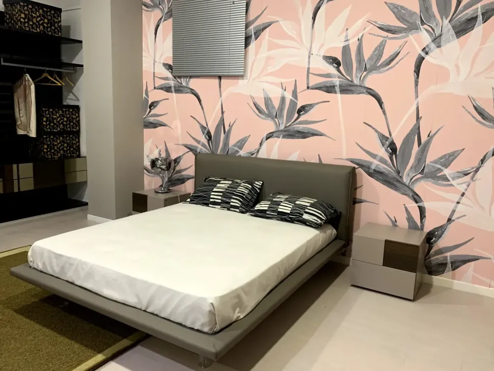 Camera da letto Sogno Colombini casa in laccato opaco in Offerta Outlet