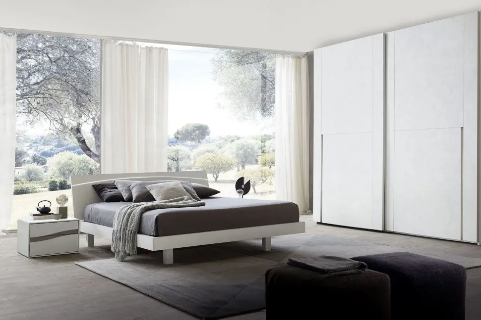 Camera da letto Terni S75 in laccato opaco a prezzo ribassato