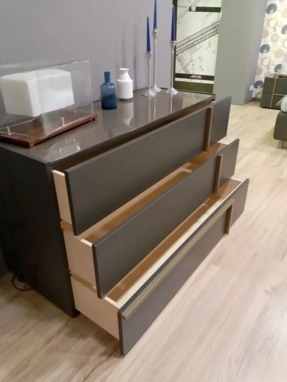 Camera da letto Two Fazzini in legno a prezzo ribassato