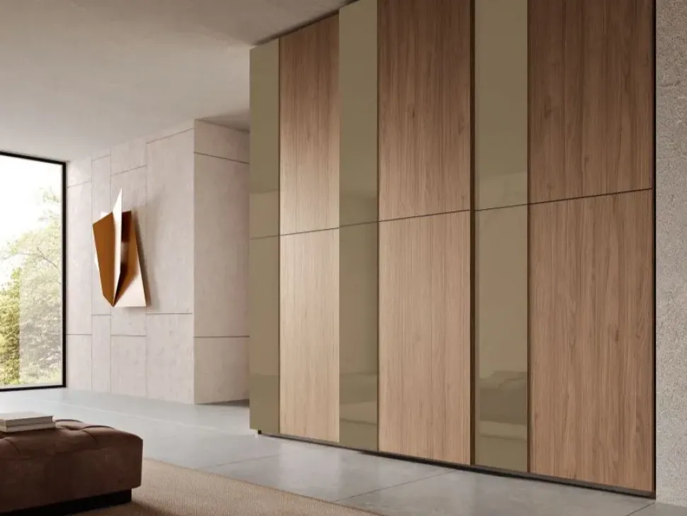 Camera da letto Vega Gruppo silwood in laminato a prezzo Outlet