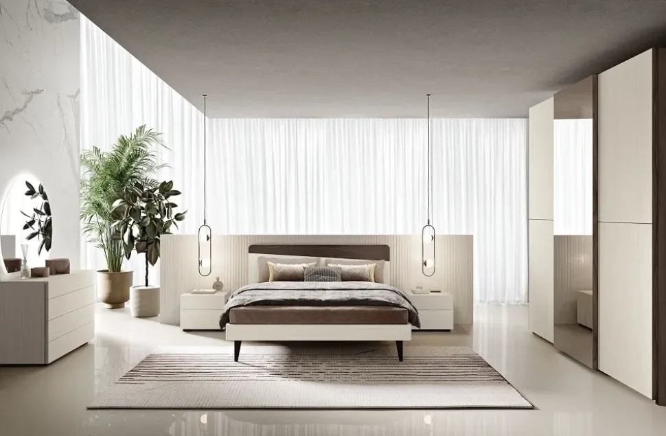 Camera da letto Vega Gruppo silwood in laminato in Offerta Outlet