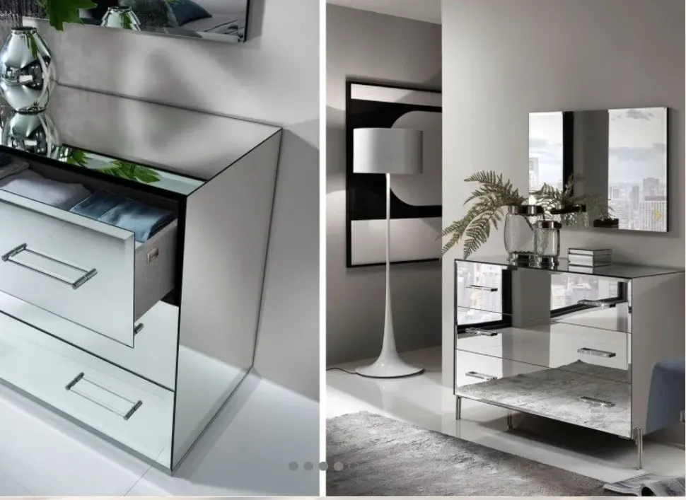 Camera da letto Vogue glass Artigianale OFFERTA OUTLET