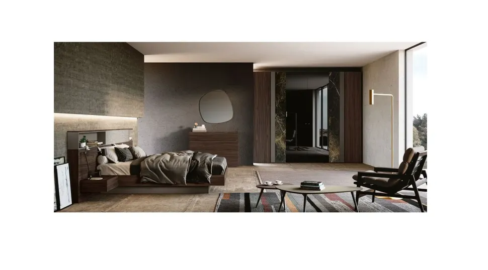 Camera da letto Vq27 Artigianale in laminato in Offerta Outlet