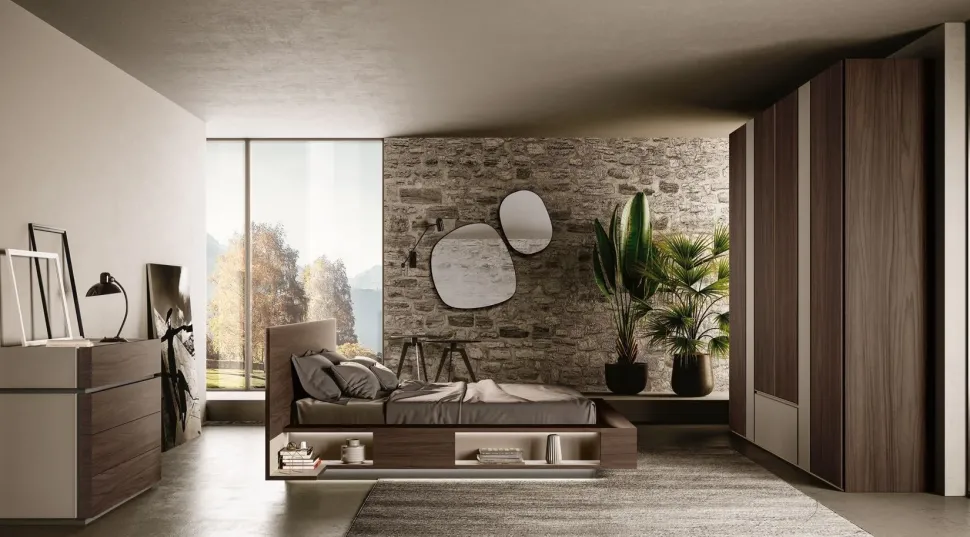 Camera da letto Vq24 Artigianale in laminato a prezzo ribassato