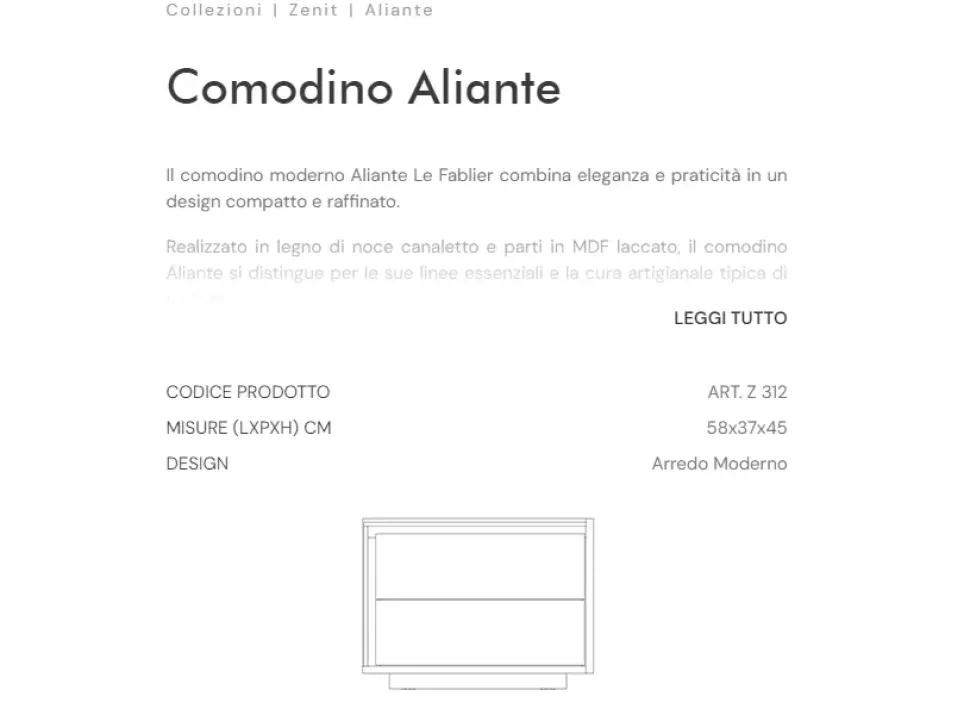 Camera da letto Zenit Le fablier a prezzo ribassato