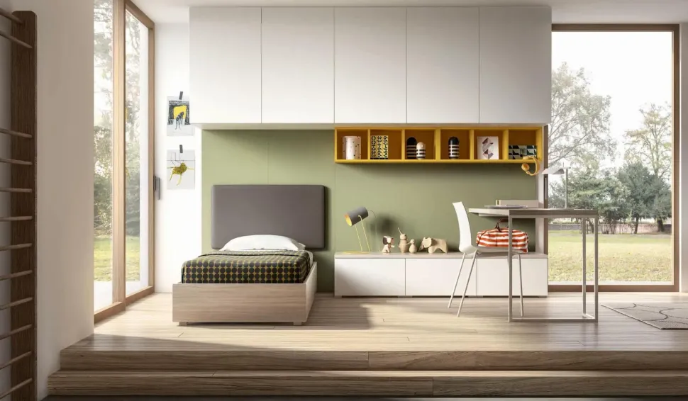 Cameretta 120 Zg mobili in laccato opaco a prezzo Outlet