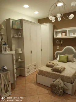 Cameretta Arcadia tortora Colombini casa con letto una piazza e mezza in Offerta Outlet