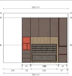 Cameretta Bronzo/corallo Imab con uno sconto imbattibile