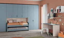 Cameretta C317 Colombini casa con letto a ponte scontata
