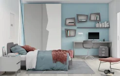 Cameretta C310 Colombini casa in laminato opaco in Offerta Outlet