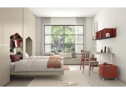 Cameretta C144 Colombini casa con letto a ponte a prezzo Outlet
