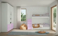 Cameretta C130 Colombini casa con letto a castello in Offerta Outlet