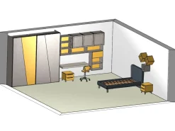 Cameretta C118 golf Colombini casa letti a terra in offerta