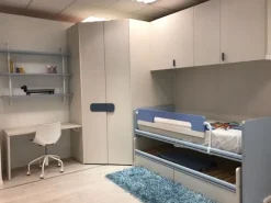 Cameretta Camera con cabina Mistral con letto a soppalco scorrevole scontata