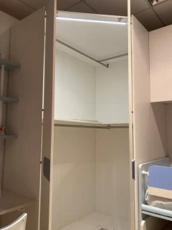 Cameretta Camera con cabina Mistral con letto a soppalco scorrevole scontata