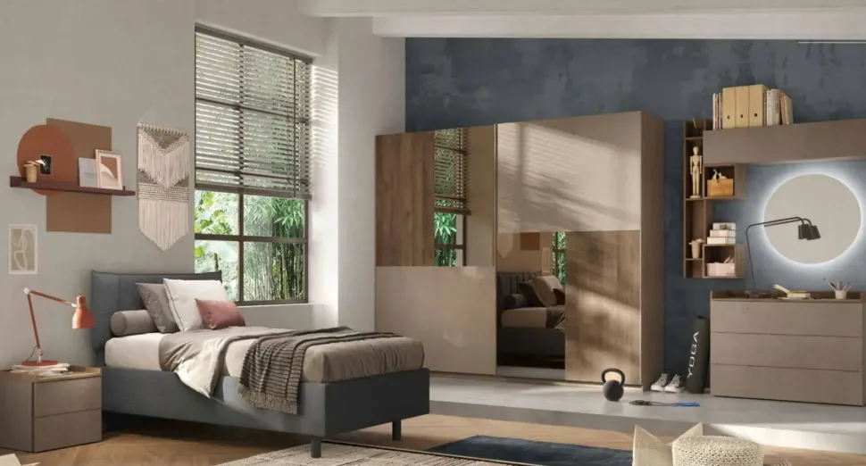 Cameretta Camera over Md work con letto una piazza e mezza in offerta