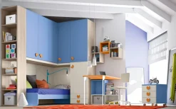 Cameretta Cameretta a ponte 16 San martino mobili con letto a ponte scontata