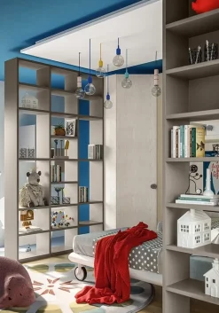 Cameretta Cameretta a ponte-angolare di giessegi scontata del 40% Giessegi letti a terra in Offerta Outlet