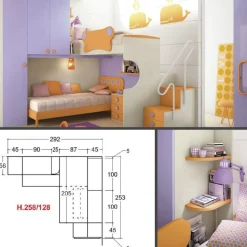 Cameretta Cameretta a soppalco 24 San martino mobili con letto a soppalco scontata