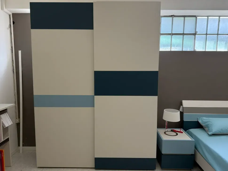 CAMERETTA Cameretta con armadio scorrevole Moretti compact camerette a PREZZI OUTLET