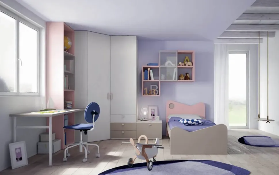 CAMERETTA Cameretta con cabina-spogliatoio di mistral scontata del 30% Mistral a PREZZI OUTLET