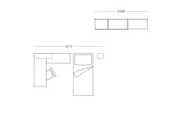 Cameretta Cameretta con cabina armadio di Clever in OFFERTA OUTLET