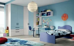 Cameretta Cameretta con cabina-spogliatoio di mistral scontata del 30% Mistral letti a terra a prezzo Outlet