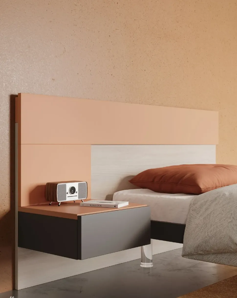 Cameretta Cameretta con grande armadio Collezione esclusiva letti a terra in Offerta Outlet