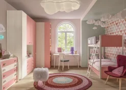 Cameretta Cameretta con letto a castello di giessegi scontata del 40% Giessegi con letto a castello in offerta